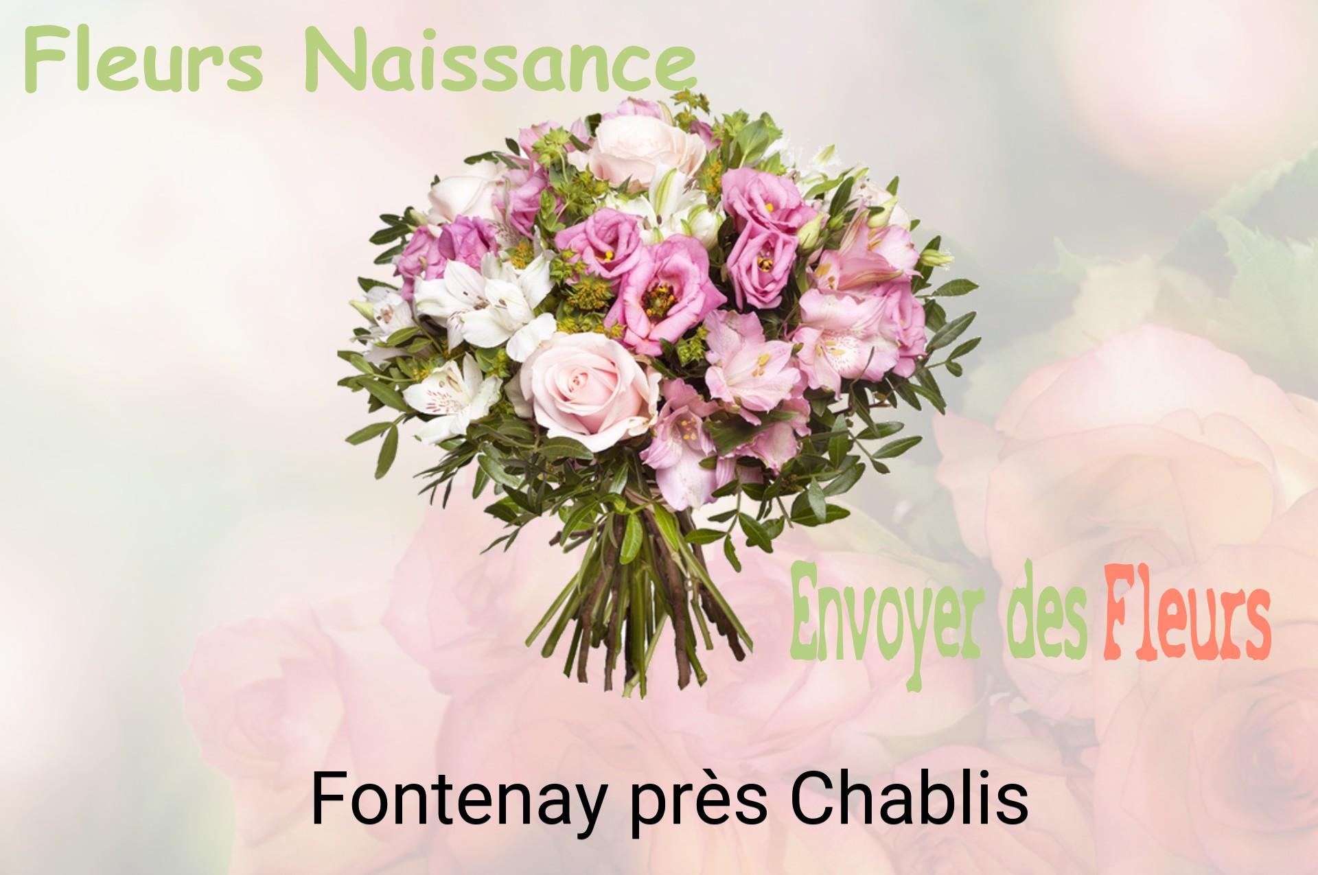 Bouquet de fleurs de naissance livré à Fontenay-près-Chablis