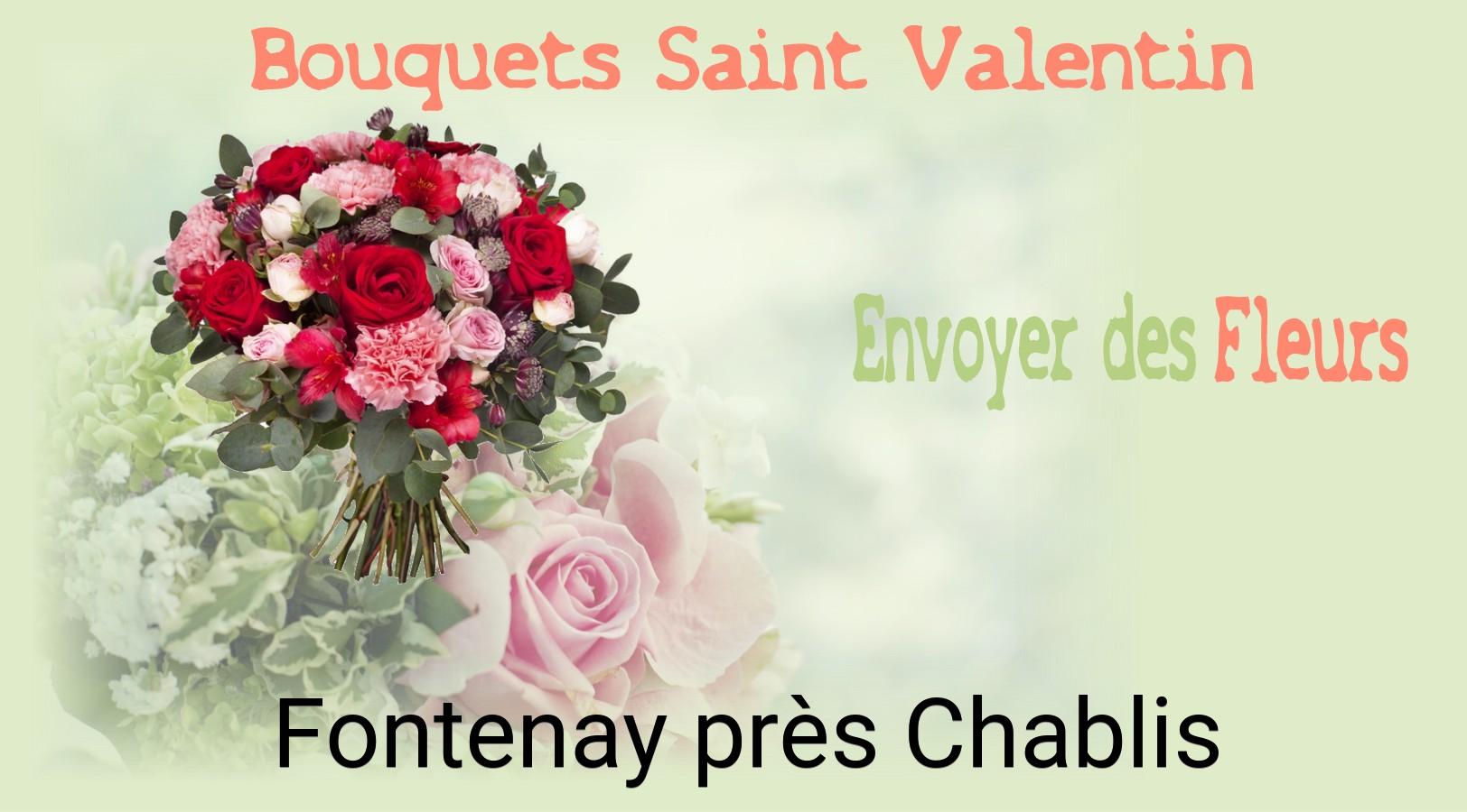 Roses de Saint-Valentin livrées à Fontenay-près-Chablis